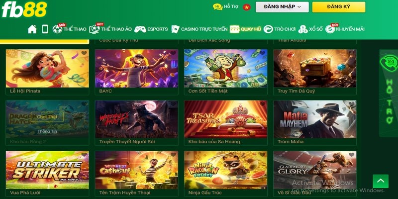 Đăng ký KUBET bet thủ được tham gia hàng trăm trò chơi đỉnh cao