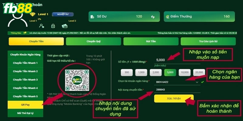 Quét mã QR nạp tiền KUBET không gặp bất cứ trở ngại nào