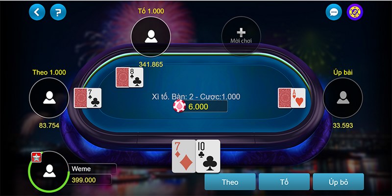 Quy trình một ván game xì tố KUBET diễn ra chi tiết và dễ hiểu